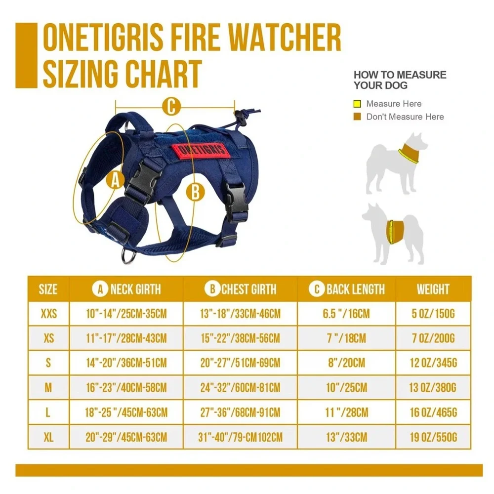 New Onetigris no pull dog harness L